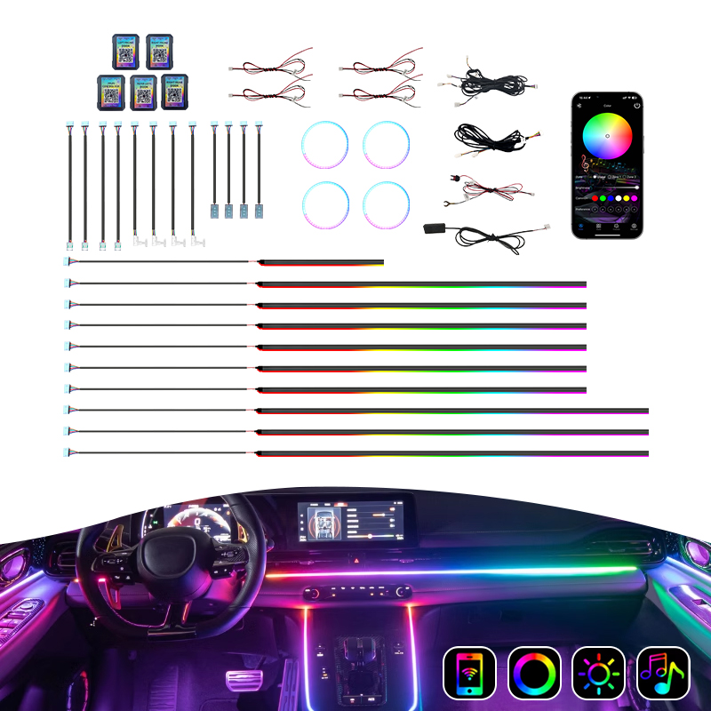 Led Interior Ambient Light - Лидер продаж: комплект автомобильной подсветки 18