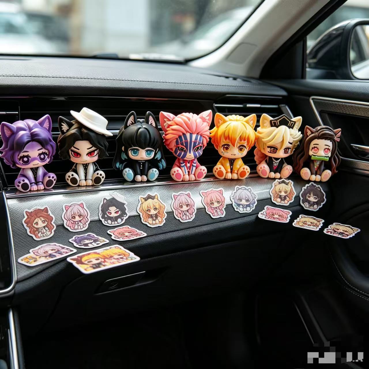 Car Accessories Papar - Милая фигурка-чипи «Истребитель демонов» для автомобиля,