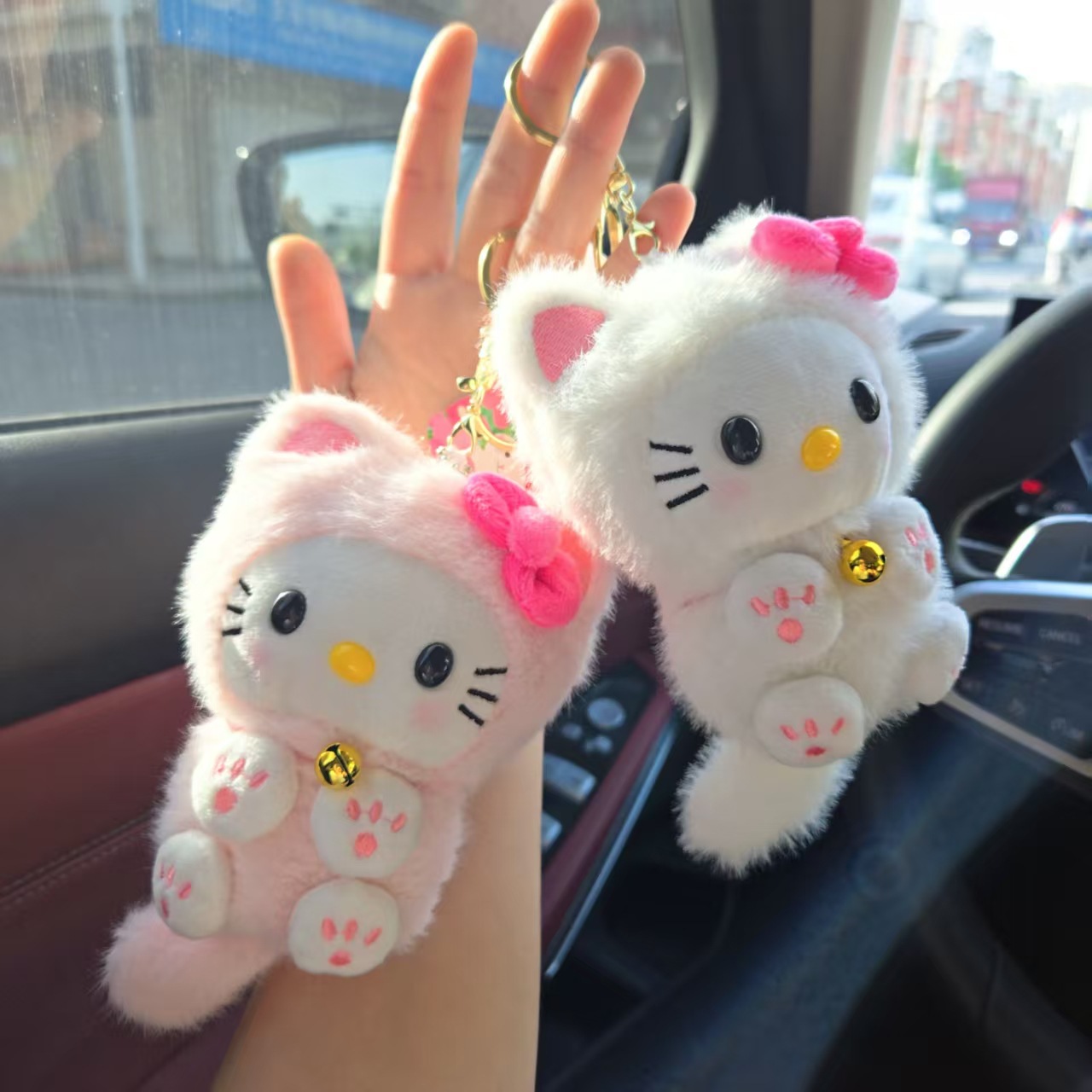 Car Accessories Papar - Милый кулон HelloKitty Bell Cat, украшение