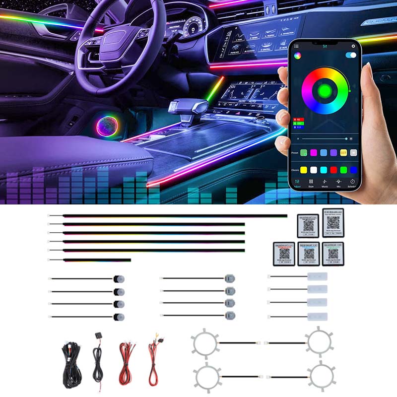 22 в 1 Dream Color RGB динамич – обзор и цена Led Interior Ambient Light