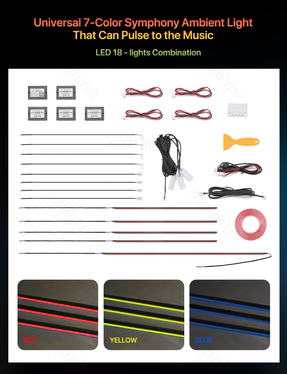 Хит продаж: комплект подсветки – обзор и цена Led Interior Ambient Light