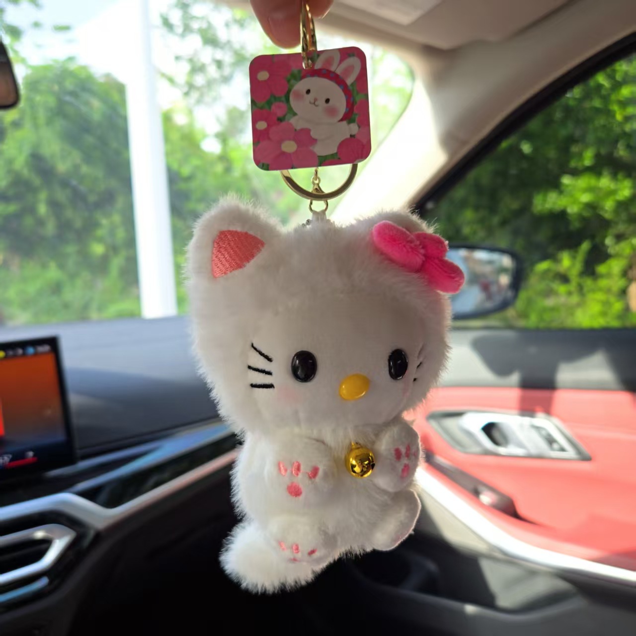 Милый кулон HelloKitty Bell Ca – обзор и цена Car Accessories Papar